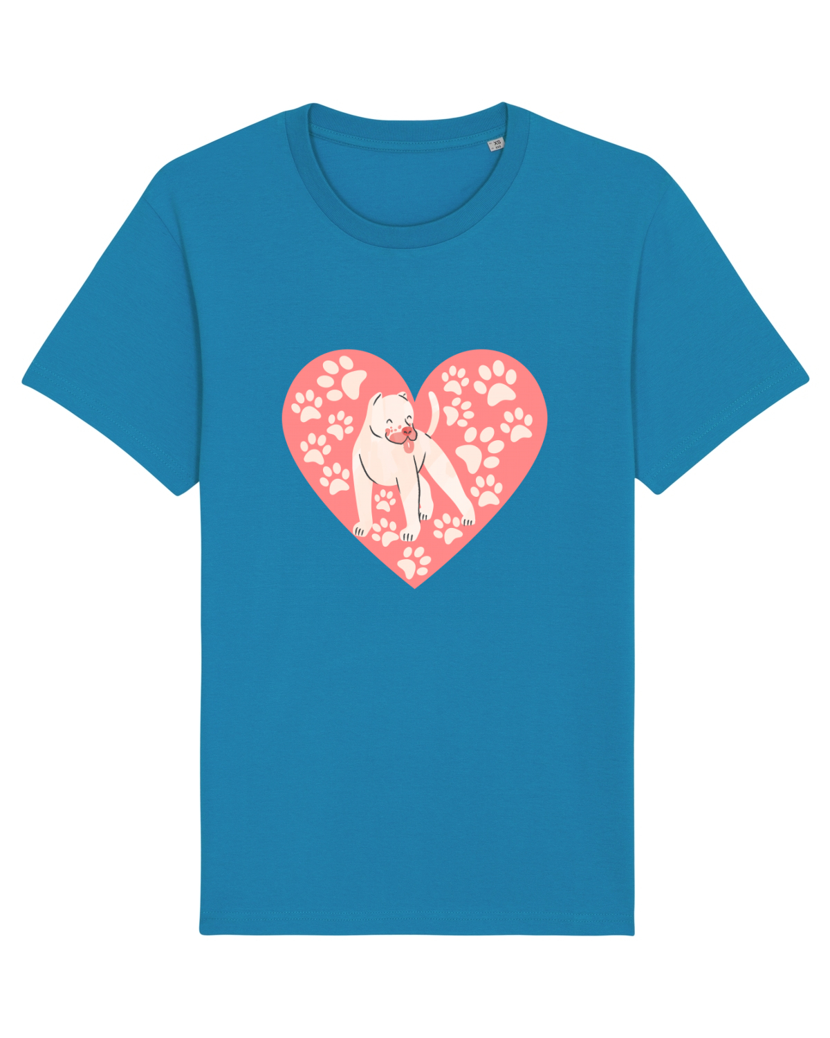 Tricou mânecă scurtă Unisex Rocker Azur
