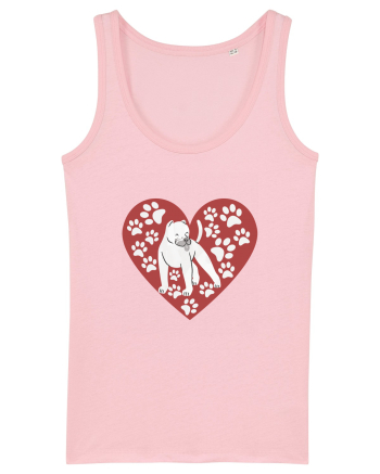 I Love Pitbull Cotton Pink