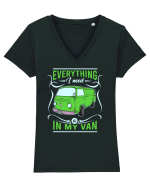 Everything I Need is in My Van Tricou mânecă scurtă guler V Damă Evoker
