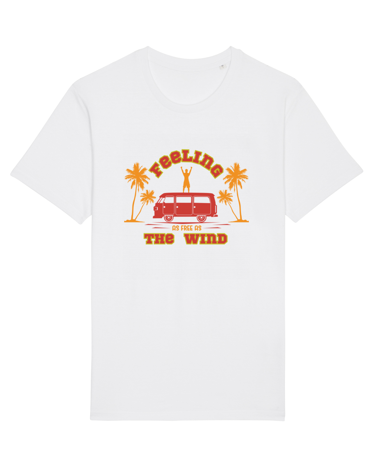 Tricou mânecă scurtă Unisex Rocker White
