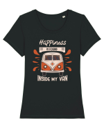 Happiness is Found Inside My Van Tricou mânecă scurtă guler larg fitted Damă Expresser