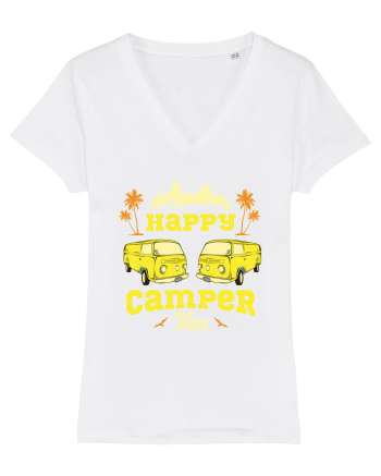 Happy Camper Van White