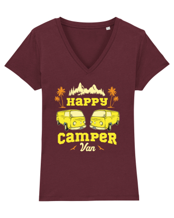Happy Camper Van Burgundy