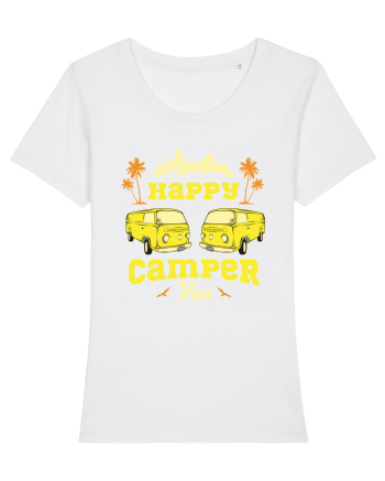 Happy Camper Van White