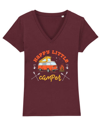 Happy Little Camper Burgundy