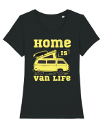 Home is Van Life Tricou mânecă scurtă guler larg fitted Damă Expresser