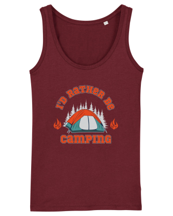 I'd Rather be Camping Burgundy