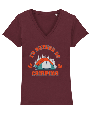 I'd Rather be Camping Burgundy