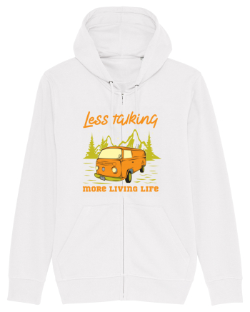 Less Talking More Living Life White