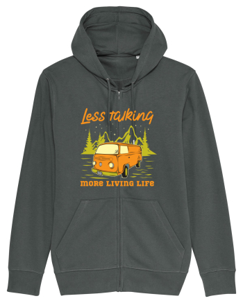 Less Talking More Living Life Anthracite