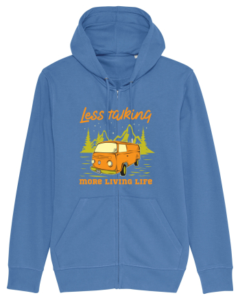 Less Talking More Living Life Bright Blue