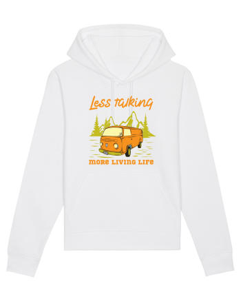 Less Talking More Living Life White