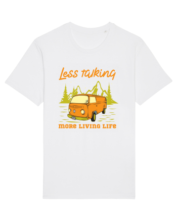Less Talking More Living Life White