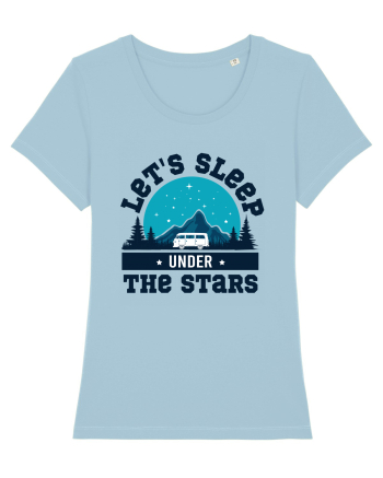 Let's Sleep Under the Stars Sky Blue