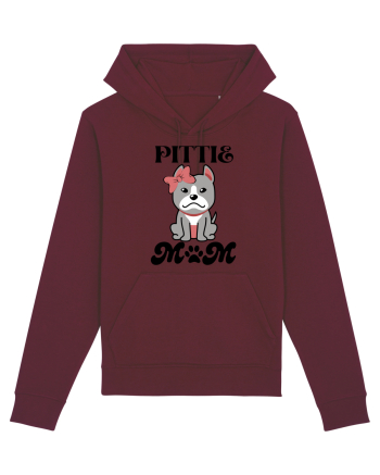 Pittie Mom Burgundy