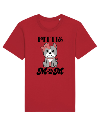 Pittie Mom Red