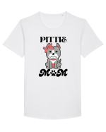 Pittie Mom Tricou mânecă scurtă guler larg Bărbat Skater