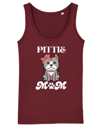 Pittie Mom Burgundy