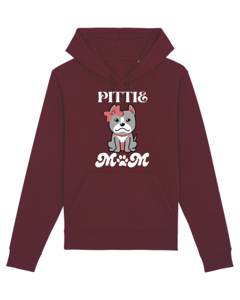 Pittie Mom Burgundy