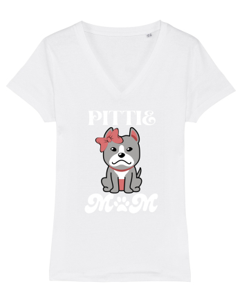 Pittie Mom White