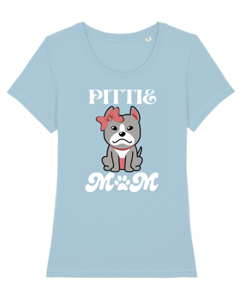 Pittie Mom Sky Blue