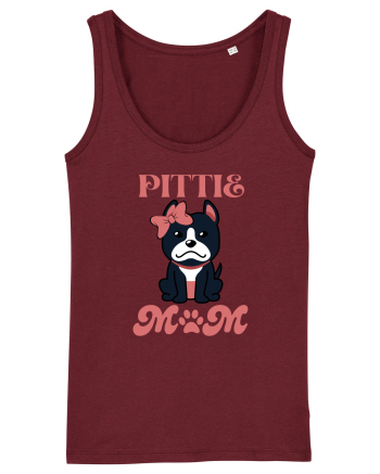 Pittie Mom Burgundy