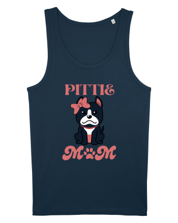 Pittie Mom Navy