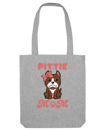 Pittie Mom Heather Grey