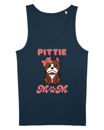 Pittie Mom Navy
