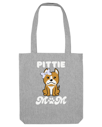 Pittie Mom Heather Grey