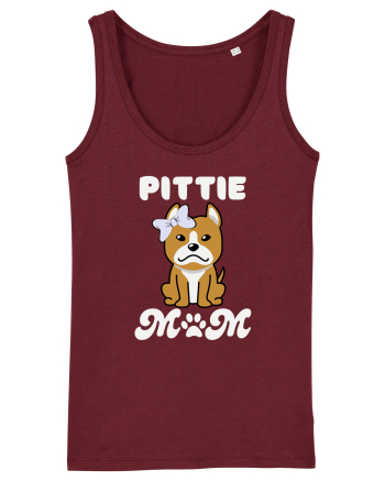 Pittie Mom Burgundy