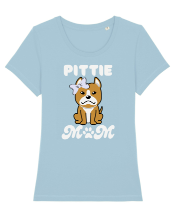 Pittie Mom Sky Blue