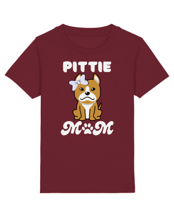 Pittie Mom Burgundy
