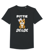 Pittie Mom Tricou mânecă scurtă guler larg Bărbat Skater