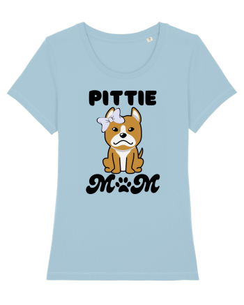Pittie Mom Sky Blue