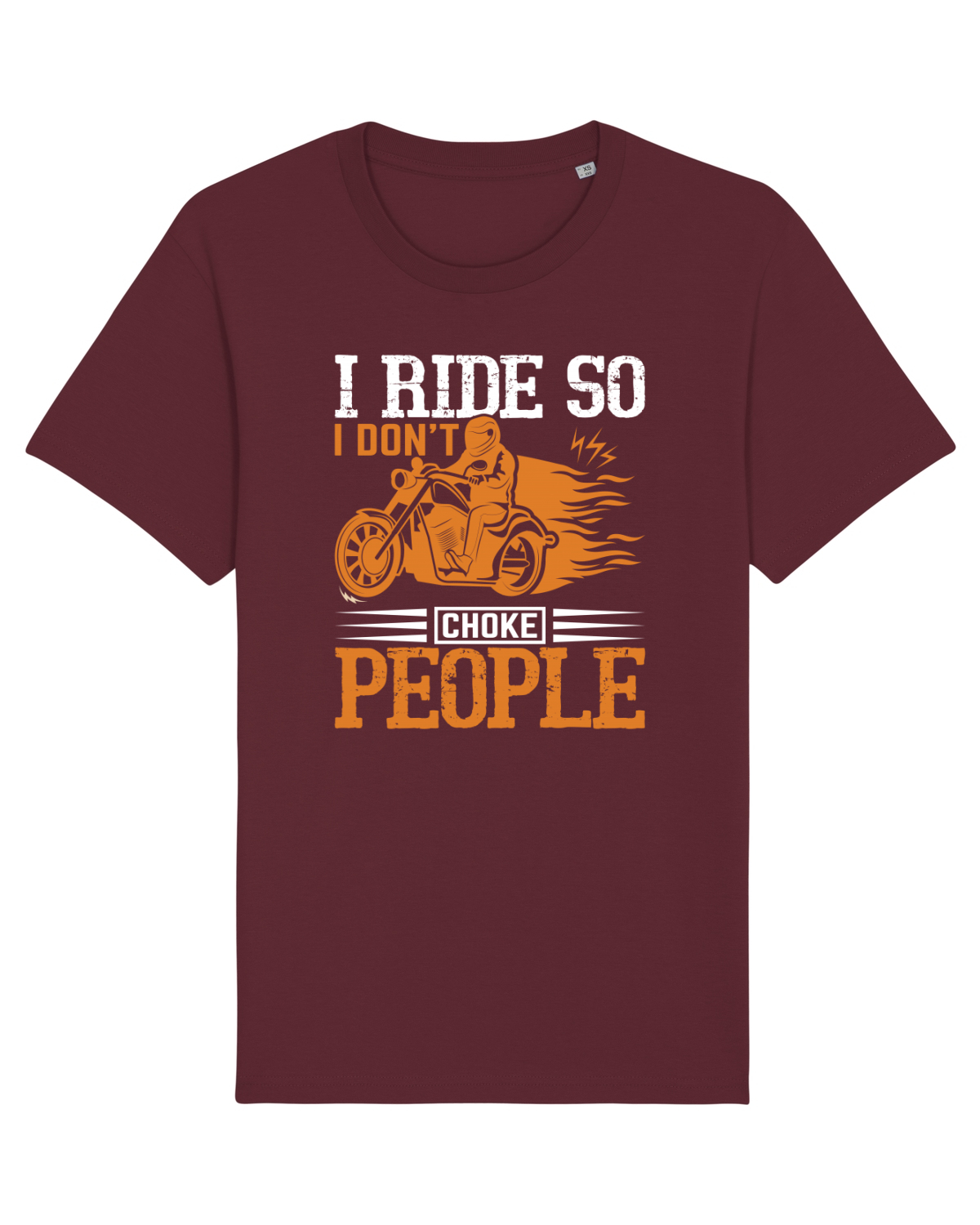 Tricou mânecă scurtă Unisex Rocker Burgundy