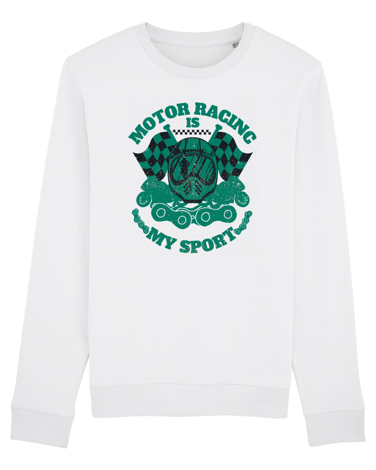 Bluză mânecă lungă Unisex Rise White