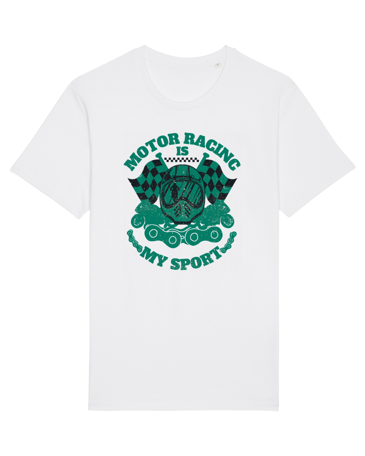 Tricou mânecă scurtă Unisex Rocker White