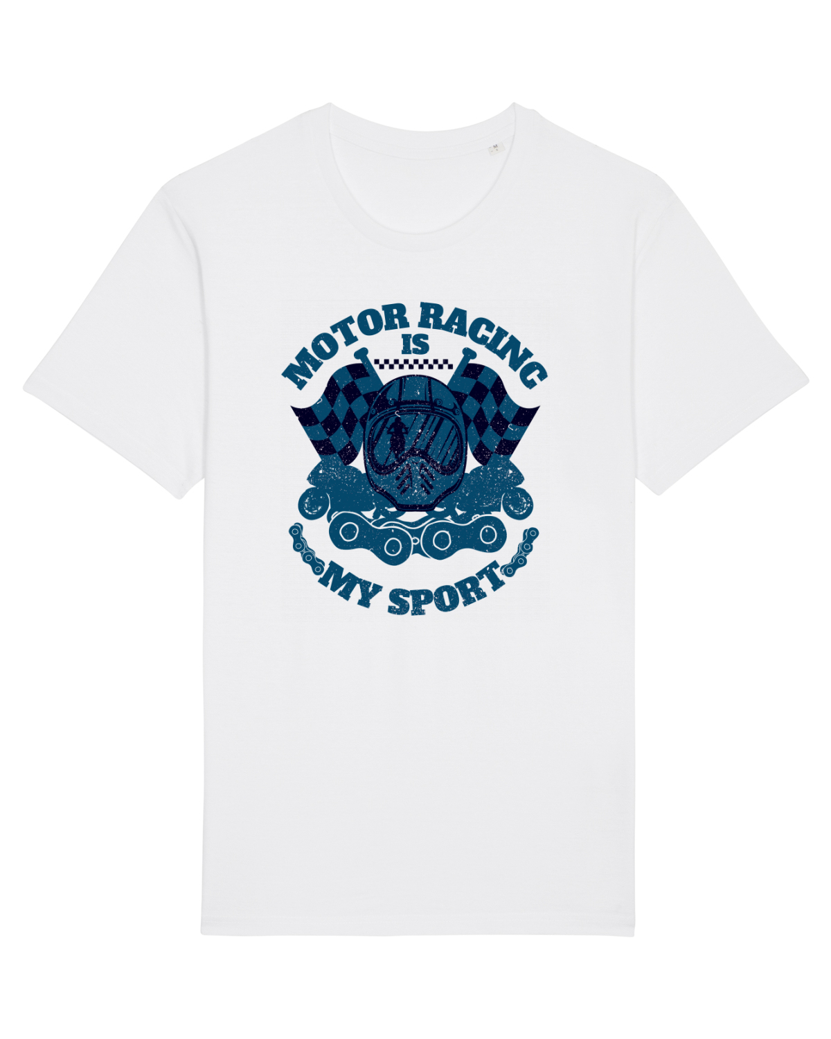 Tricou mânecă scurtă Unisex Rocker White