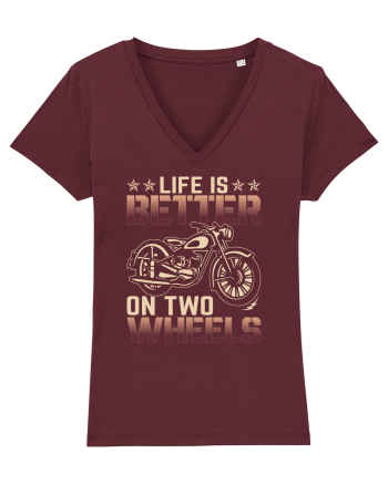 Life is better on two wheels Burgundy