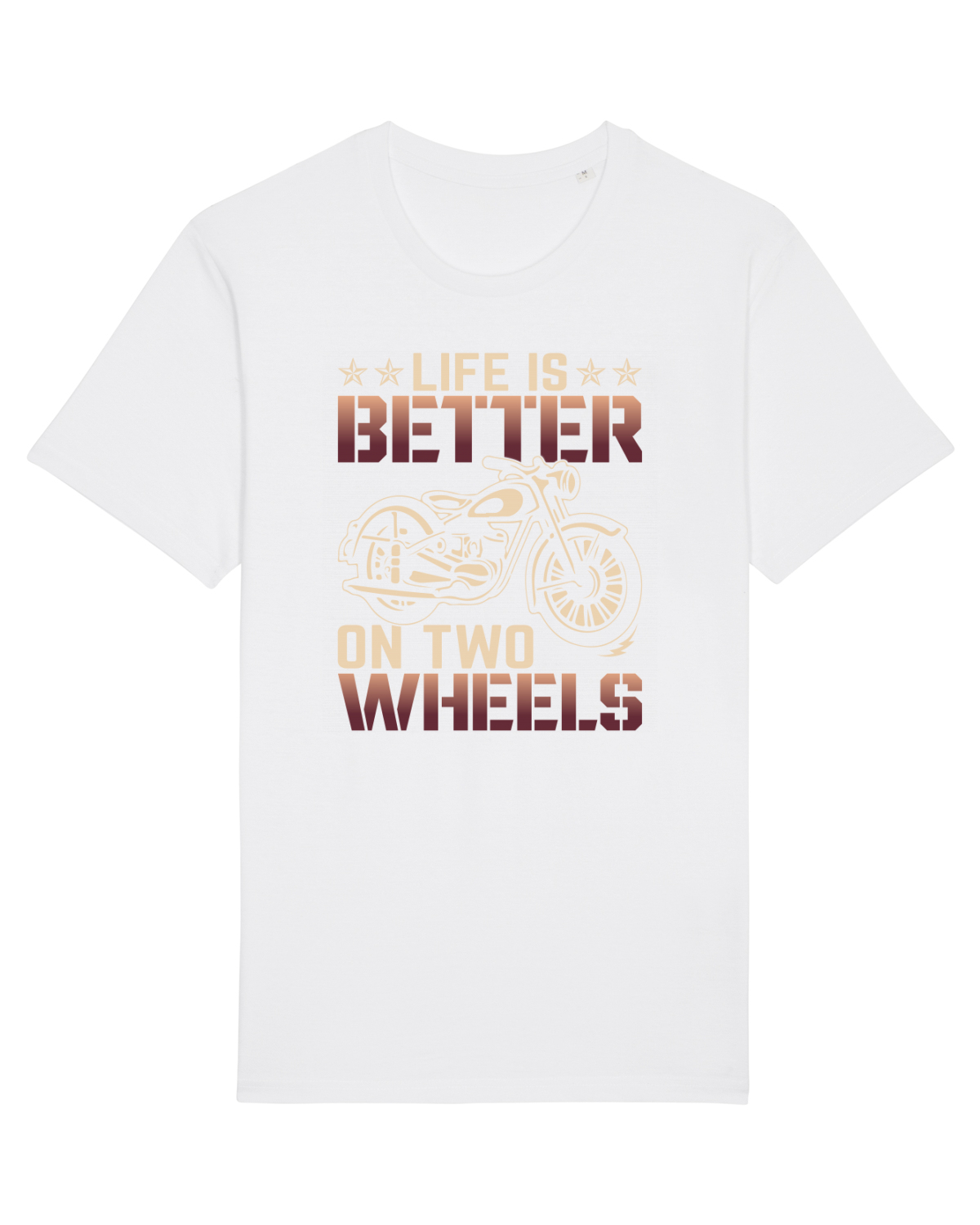 Tricou mânecă scurtă Unisex Rocker White