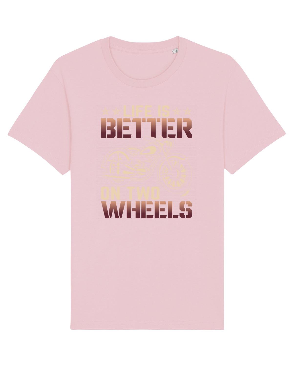 Tricou mânecă scurtă Unisex Rocker Cotton Pink