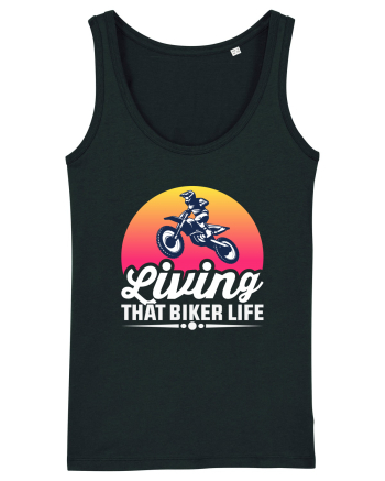 living that biker life Black
