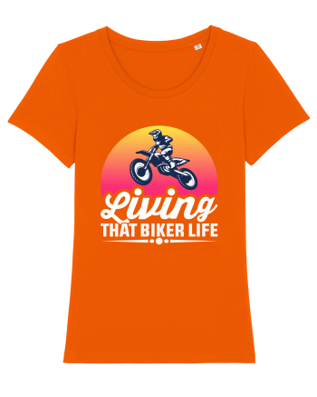 living that biker life Bright Orange