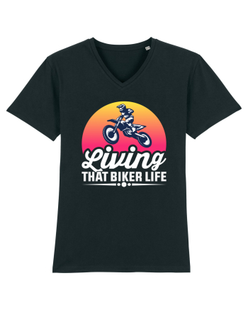 living that biker life Black