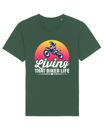 living that biker life Bottle Green