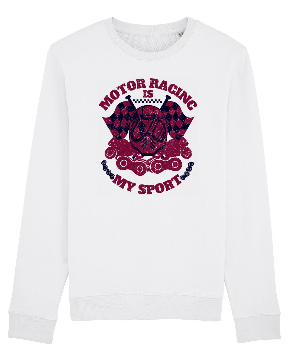 Bluză mânecă lungă Unisex Rise White
