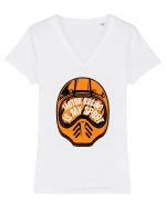 Motor Racing Is My Sport Tricou mânecă scurtă guler V Damă Evoker
