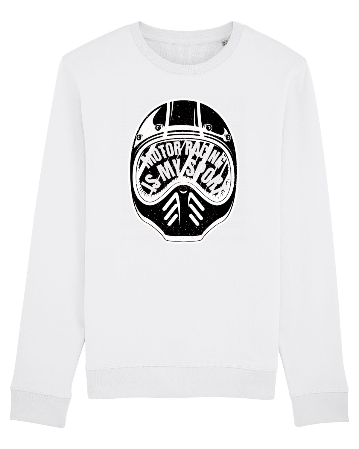 Bluză mânecă lungă Unisex Rise White