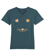 Love cat Tricou mânecă scurtă guler V Bărbat Presenter